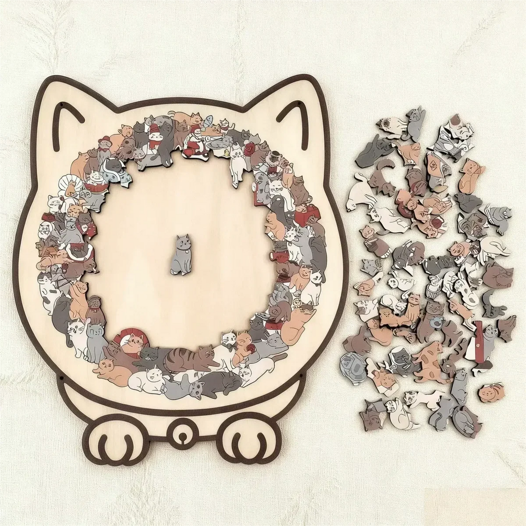PatiPUZZLE ahşap kedi yapboz