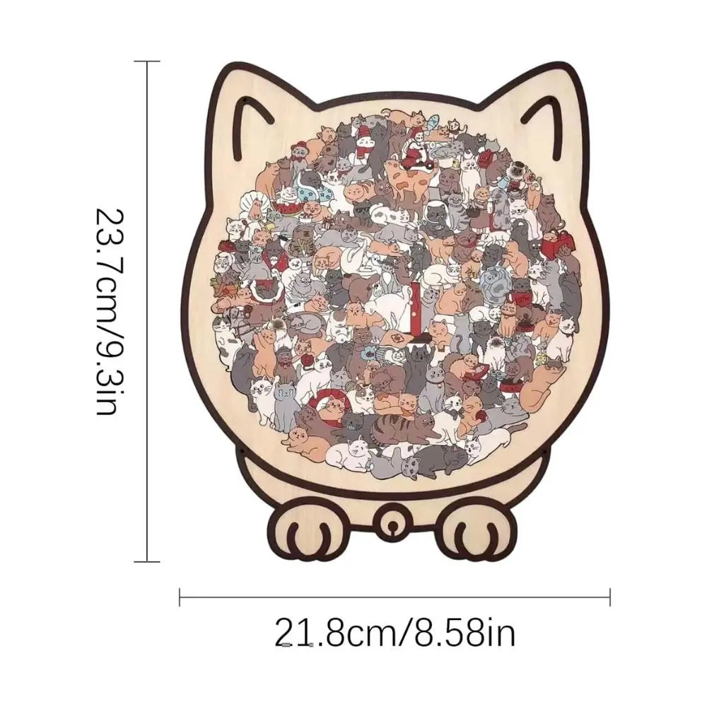 PatiPUZZLE ahşap kedi yapboz